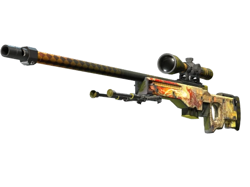 AWP | Dragon Lore (Well-Worn) skin